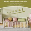 APRILSOUL Floor Bed for Kids, Solid Wood Toddler Bed Frame with Convertible Door and Safety Fence - 4 of 4