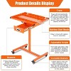 TackView Mobile Rolling Tool Tray with Wheels – Adjustable Height Work Table, Garage & Shop Utility Cart - 4 of 4