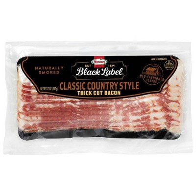 Hormel Black Label Classic Country Style Thick Cut Bacon - 12oz