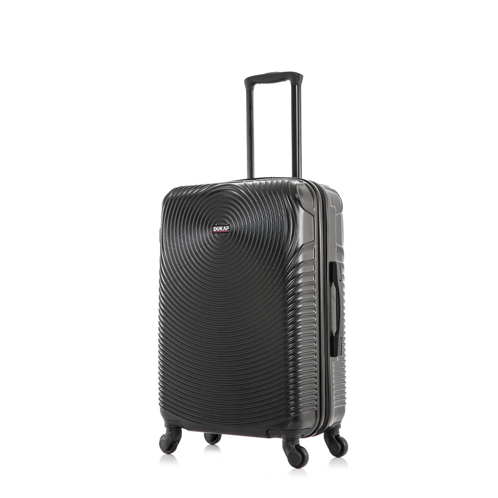 Photos - Luggage Dukap Inception Lightweight Hardside Medium Checked Spinner Suitcase - Bla 