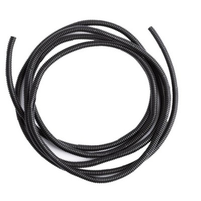 Monoprice Wire Flexible Tubing - 1/4in x 10ft - Black | PE Polyethylene Conduits, Perfect For Electrical, Machinery, and Building Harness Wiring