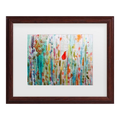 Trademark Fine Art -Sylvie Demers 'Une Ame Dans Le Jardin' Matted Framed Art