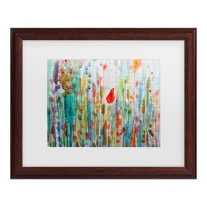 Trademark Fine Art -Sylvie Demers 'Une Ame Dans Le Jardin' Matted Framed Art - 1 of 1