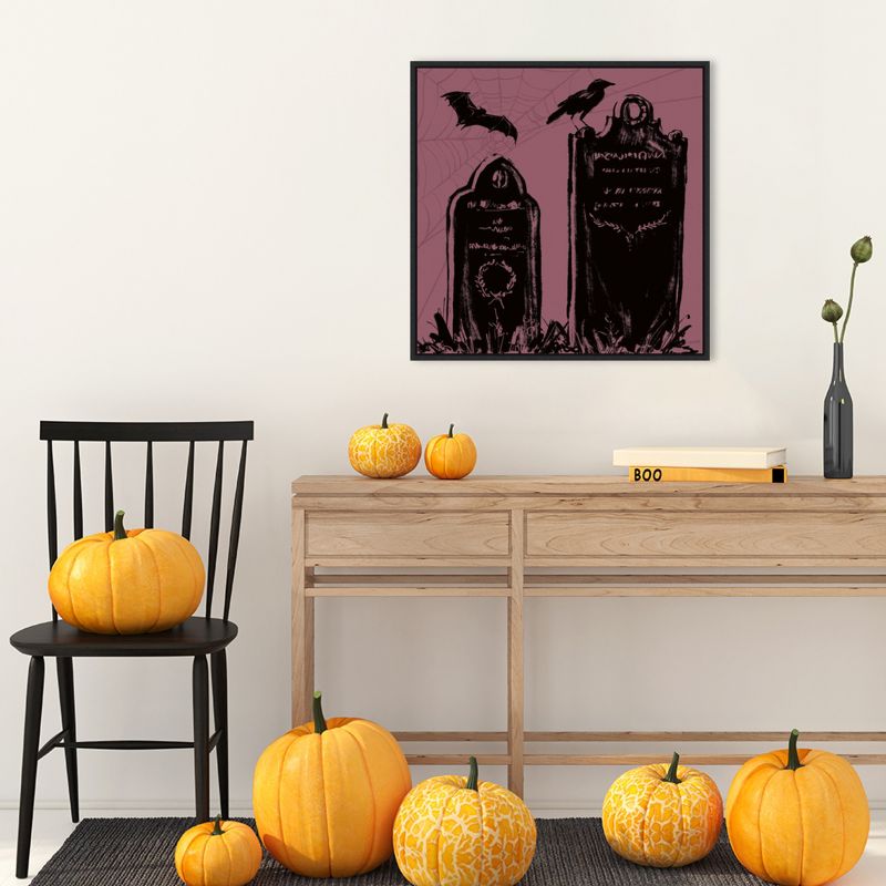 Amanti Art Haunted Halloween VIII by Anne Tavoletti Canvas Wall Art Print Framed 22-in. W x 22-in. H., 5 of 9