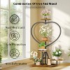 Artloge 5 Tiers Heart-shape Plant Rack Industrial Metal Plant Display Stand Floor Flower Pot Shelf for Home Patio Garden - 4 of 4