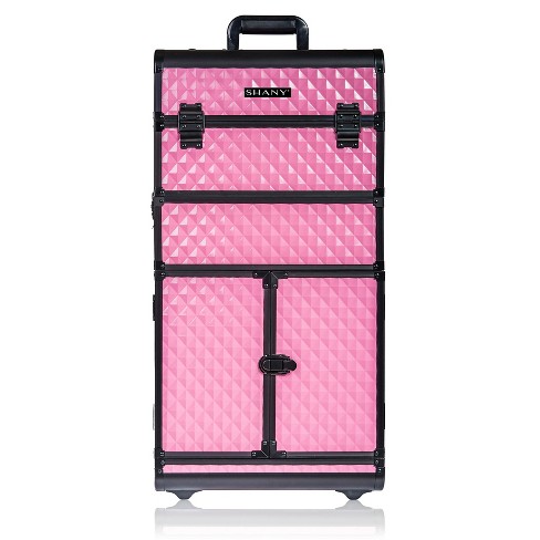 Yaheetech 3 In 1 Aluminum Cosmetic Case Professional Makeup Train