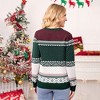 Family Christmas Sweater Crew Neck Reindeer Snowflakes Knitted Pullover for Women/Men/Kids - 4 of 4