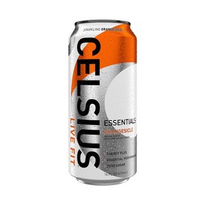 Celsius Essentials Orangesicle Sparkling Functional Energy Drink - 16 fl oz Can - 1 of 4