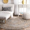 Nuloom Eliz Braided Denim and Jute Indoor Area Rug - 2 of 4
