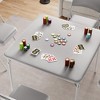 33.6 Inch Folding Card Table – Portable Square Table with PU Leather Cushion, Heavy Duty Metal Frame for Dining, Living Room, Office & Camping - 3 of 4