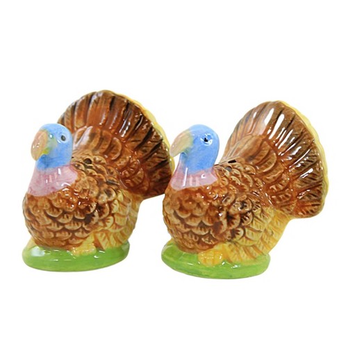 Transpac Dolomite 2.5 In. Light Orange Harvest Iridescent Pumpkin Salt And  Pepper Shakers Set Of 2 : Target