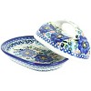 Blue Rose Polish Pottery 331 Vena Butter Dish - 2 of 2