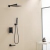 Kumasinova 10" High Pressure Rain Shower System Set,Dual Showerhead Combo with Tub Spout and Valve Trim Kit,Stainless Steel Material - 2 of 4
