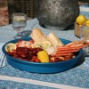 Bayou Classic 1020 14-in Blue Anodized Aluminum Serving Tray 4-pc Set Perfect for Crawfish and Seafood Boils - 4 of 4