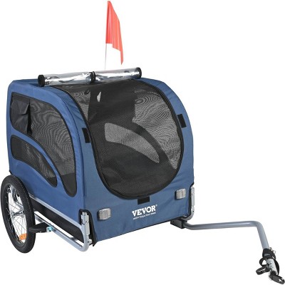 Dog Bike Trailer,Foldable Pet Bicycle Carrier with Waterproof Cover,Quick Release Wheels,100 lbs Capacity–LAOTIES
