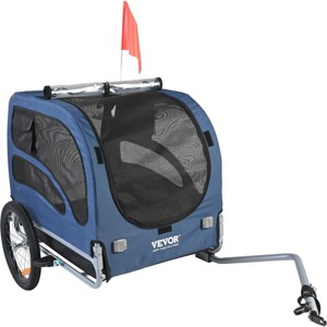 Dog Bike Trailer,Foldable Pet Bicycle Carrier with Waterproof Cover,Quick Release Wheels,100 lbs Capacity–LAOTIES - 1 of 4