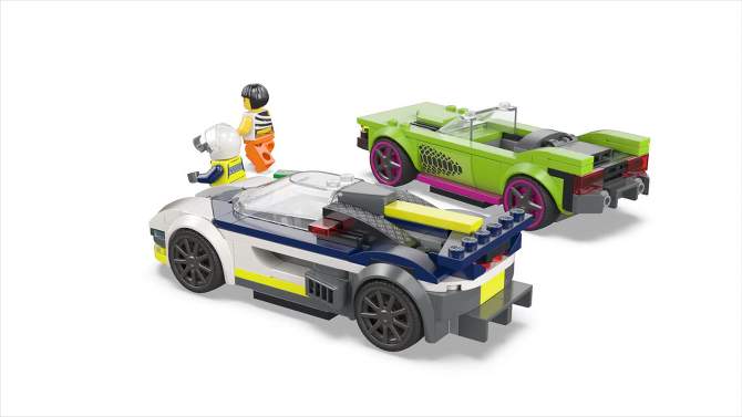 LEGO City Police Car and Muscle Car Chase Pretend Play Toy 60415, 2 of 9, play video