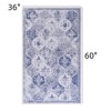 FONTOI Washable Area Rugs, Foldable Low-Pile Rugs, Indoor Non-Slip Rugs, Boho Rugs for Living Room, Blue, 60"*0.14"*36" - 3 of 4