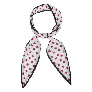 Allegra K Women's Fashion Skinny Scarves Hair Band Ribbon Bag Accessory Neckerchief - 1 of 4