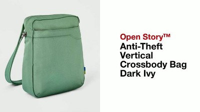 Anti-theft Vertical Crossbody Bag Dark Ivy - Open Story™ : Target