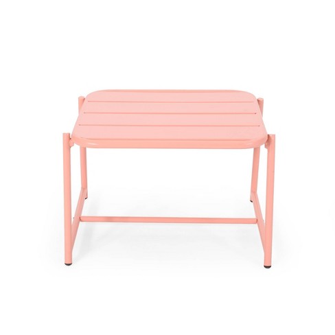 Christopher Knight Home Cowan Outdoor Side Table Iron Matte Coral - image 1 of 4