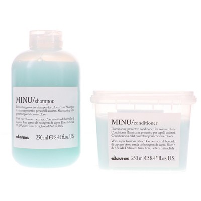 Davines MINU Illuminating Shampoo 8.45 oz & Davines MINU Illuminating Conditioner 8.45 oz Combo Pack