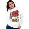 Poinsettia Christmas Joyeux Noel Sweatshirt for Men or Women Brisco Brands - 4 of 4