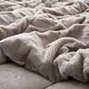 Sapphtopaz Print Long Faux Fur Twin/Twin XL Comforter Mini Set, Brushed Fur/Mink Reverse, 2-Piece Sheets Bedding Set with Sham - 4 of 4