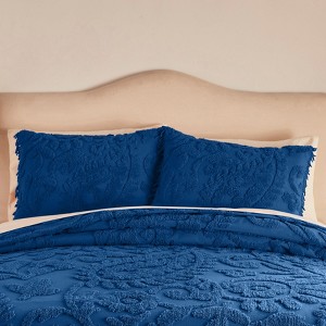 BrylaneHome Paisley Chenille Standard Sham - 1 of 2