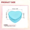 Unique Bargains Heart-Shaped Tinplate Candy Candle Cookie Storage Boxes with Lid 6 Pcs - 2 of 4