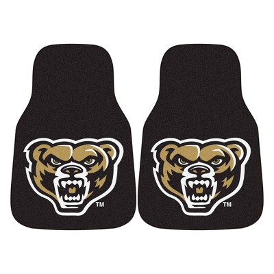 NCAA Oakland University Carpet Car Mat Set - 2pc