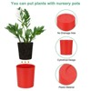 Unique Bargains Plastic Modern Design Plant Pot Round 8 Pcs - 2 of 4