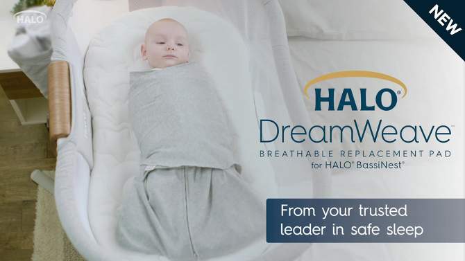 HALO Innovations Dreamweave Breathable Bassinest Pad, 2 of 8, play video