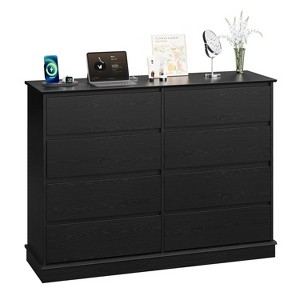 8 Drawer Dressers for Bedroom, Chest of Drawers with Deep Drawers, Large Double Dresser for Closet with Wide Top, Horizontal Wooden Dresser - 1 of 4