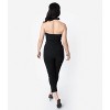 Unique Vintage Women's Halter Marcel Jumpsuit Black - 2 of 4