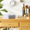 Design Imports Navy/Off-White Tonal Recycled Cotton Waffle Dishtowel Set/3 - 4 of 4