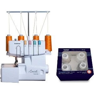 Brother Serger 1034D Heavy-Duty Metal Frame Overlock Machine, 1,300 Stitches Per Minute, and ETSERGSTR Premium Serger Thread Assortment - 1 of 3