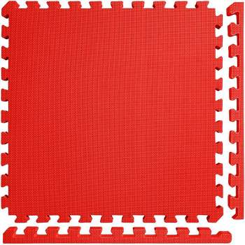Meister X-Thick 1.5" Interlocking 10 Tiles Gym Floor Mat - Red