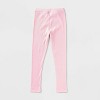 Girls' 2pk Adaptive Leggings - Cat & Jack™ Brown/Light Pink - 2 of 3