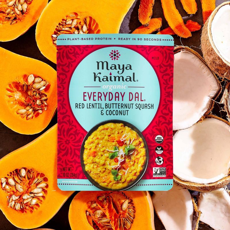 Maya Kaimal Organic Vegan Everyday Dal Red Lentils with Butternut Squash and Coconut - 10oz, 3 of 6
