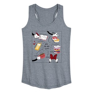 Women's - Disney - Minnie Mom To-Do List Graphic Racerback Tank - 1 of 4