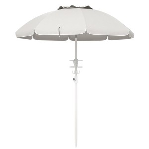 MOEPISY 5.7 ft Portable Beach Umbrella with Tilt - 1 of 4