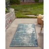 Unique Loom Outdoor Coastal Collection Area Rug - Okyanus (' " x ' "  ) - 3 of 4