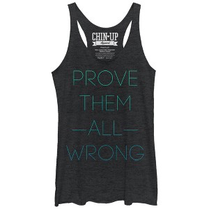 Women's CHIN UP Prove Them All Wrong Racerback Tank Top - 1 of 3