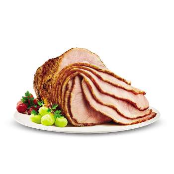 Hickory Smoked Spiral-Cut Bone-In Ham - 6-10 lbs - price per lb - Market Pantry™