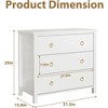 3 Dresser for Bedroom, 29" Tall Dresser, Modern Tall Drawer Dresser with Storage, Wooden Closet Dressers Chest of Drawers - 3 of 4