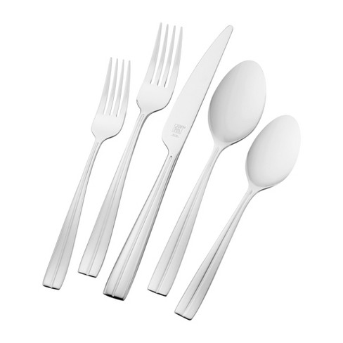 The Rack 42 piece 18/10 Stainless Steel Flatware Set