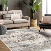 Washable Large Vintage Rug Stain Resistant Non Slip Non Shedding Indoor Carpet Low Pile Floor Cover for Living Room Bedroom - 4 of 4