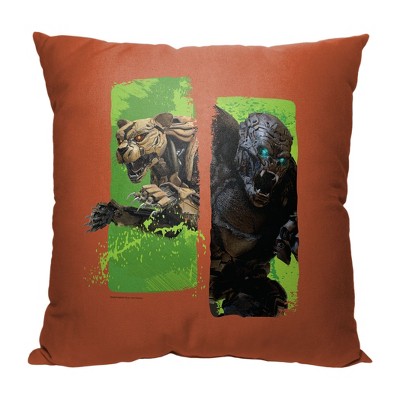 Transformers Maximals Orange and Green Kids Nursery Pillow 18x18