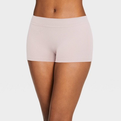 Jockey Generation™ Women's Recycled Seamfree Ribbed Boy Shorts - Pink Haze  M : Target